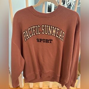 PacSun Women's Crew Neck Sweater - Rust